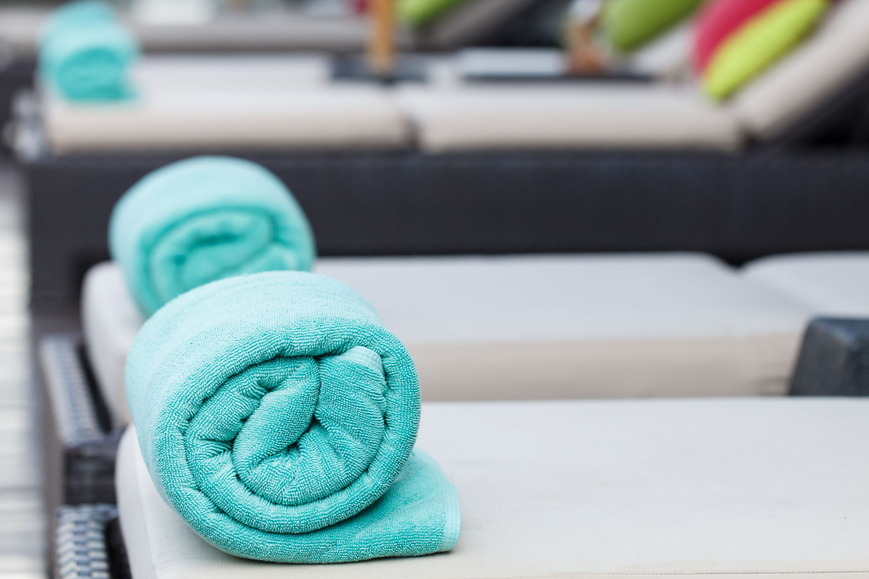 Teal Towels Shutterstock 631445264
